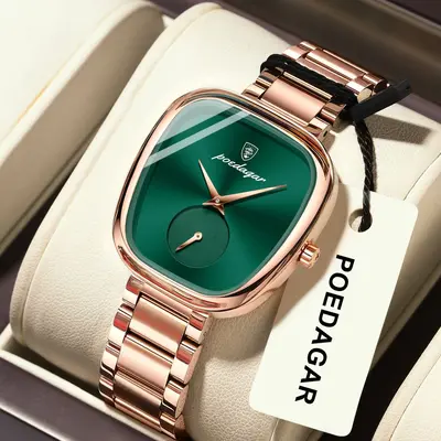Luxury women's quartz wristwatch, waterproof, casual style - 12