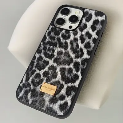Apple 16pro/17 cep telefonu kılıfına uygun, deri leopar desenli yaratıcı iPhone 17 cep telefonu koruyucu kılıfı, tam kapsamlı düşmeye karşı koruma. - 5