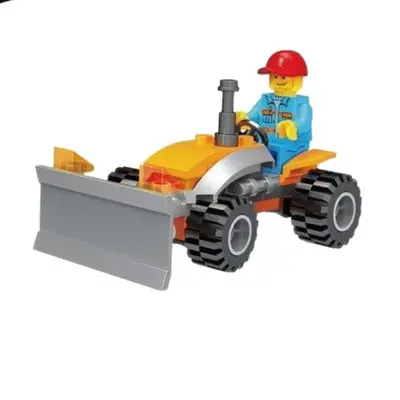 Children's Educational Particle Building Blocks, Construction Vehicle Set - 6