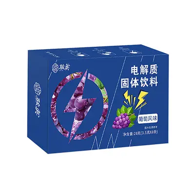 Electrolyte Solid Drink Grape Flavor with Taurine and Vitamins, 28 g - 5