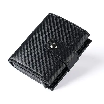 Large Capacity Men's Card Holder with Automatic Pop-Up Card Slots - 7
