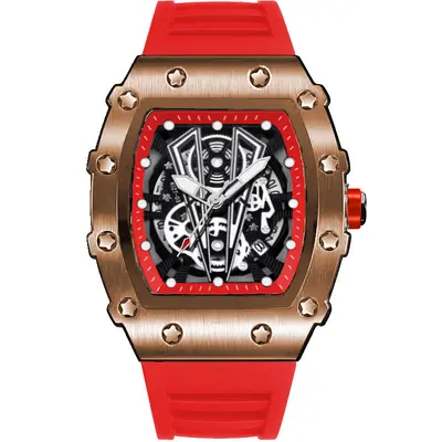 ZIDO Quarzuhr Herren, Sportmodell, Fassform, durchbrochenes Design - 11