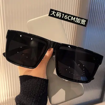Herren-Sonnenbrille mit großem Rahmen, polarisiert, 16 cm