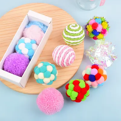 Plush Bell Bouncing Ball Cat Toy, Scratch and Bite Resistant - 5