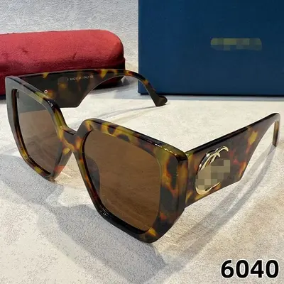 Square Frame Retro Sunglasses for Men and Women, Large Frame - 5
