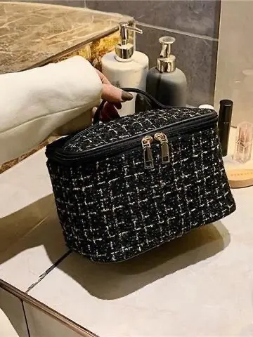 Makyaj çantası, lüks, büyük kapasiteli, taşınabilir