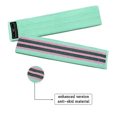 Yoga Resistance Band Set, Polyester-Cotton Woven Glute Loop, Squat Fitness Loops - 8