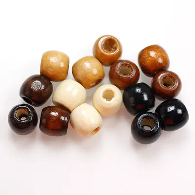 Maple Wood Large Hole Loose Beads for DIY Handmade Jewelry
