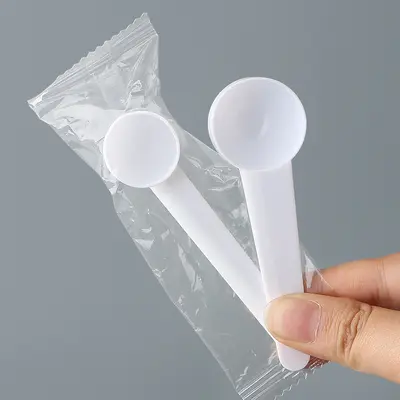 Ölçüm kaşığı 1g 3g 5g 10g 15g plastik kaşık ölçüm kaşığı toz kaşık tek kullanımlık kaşık süt tozu kaşığı
