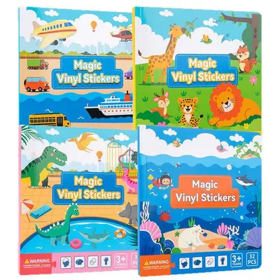 Stilles Bilderkennung-Aufkleberbuch, 3-6 Jahre