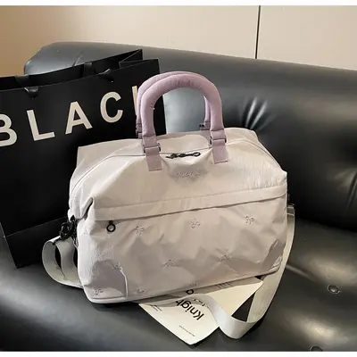 Women's Portable Short Trip Travel Bag 2026 New Trendy Fashion Outdoor Storage Luggage Bag Large Capacity Crossbody Fitness Bag