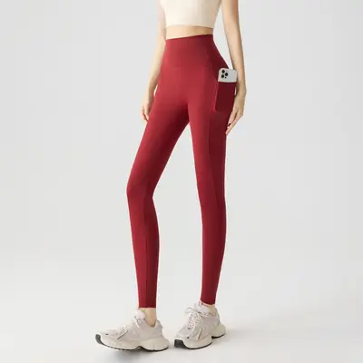 Cep detaylı yoga pantolonu, buz ipek, yaz ince model - 10