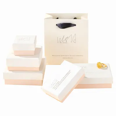 Fresh and Simple Jewelry Box Bracelet Necklace Packaging Box Gift Box Valentine's Day Gift Box Ring Earring Jewelry Box