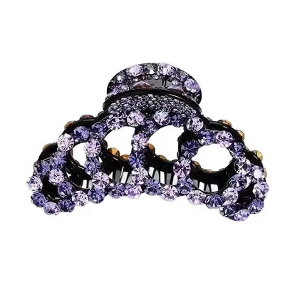 Cross-border Large Grip Hair Clips New Style Thick Hair Claws Women Back of Head Shark Clips Hair Clips Rhinestone Hair Accessories Wholesale