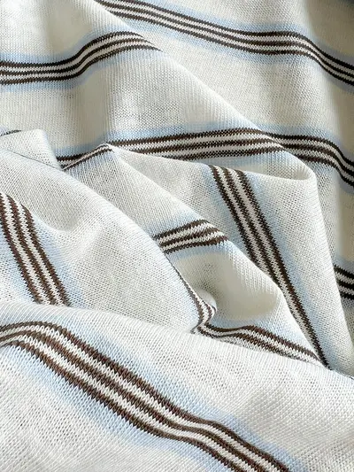 Korean Style Striped Long Sleeve Women's T-Shirt Loose Fit