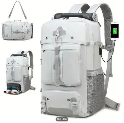 80 Liter Expandable Cabin-Size Travel Backpack for Men - 12