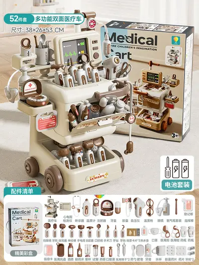 Doctor pretend play toy set for girls ages 3-6, educational toy - 7