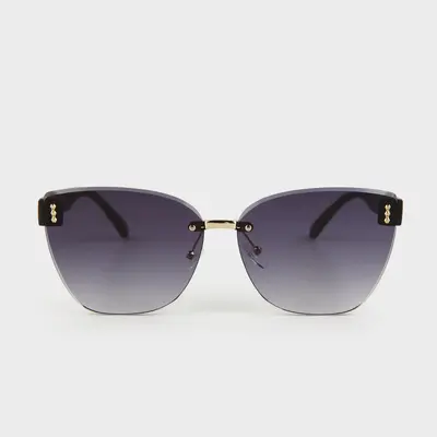 Frameless Cut-Edge Women's Sunglasses, UV Protection - 2