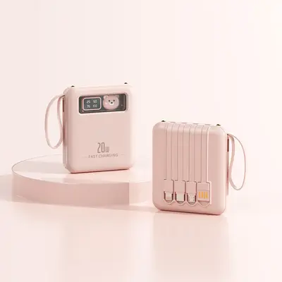 Neue interne Kabelmodell, Mini-Cartoon-Muster 10000mAh Powerbank, großkapazitive mobile Stromquelle, individuell bedrucktes Geschenk. - 13
