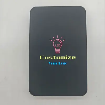LED ışıklı Magsafe manyetik kablosuz hızlı şarj mobil güç kaynağı arka ışık ışıklı 15W kablosuz hızlı şarj güç bankası