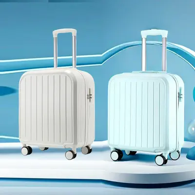 18 and 20 inch student rolling suitcase with lock