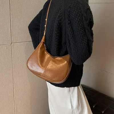 Women's Korean-Style Underarm Shoulder Bag for Everyday and Work - 5