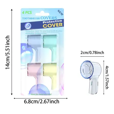 Dust Cover for Oral-B Toothbrush Heads, Compatible with iO5 iO7 iO8 iO9 EB17 Pro 3 P4000 - 3