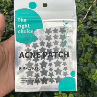 Colorful Star Acne Patches, Makeup-Compatible, Hydrocolloid - 12