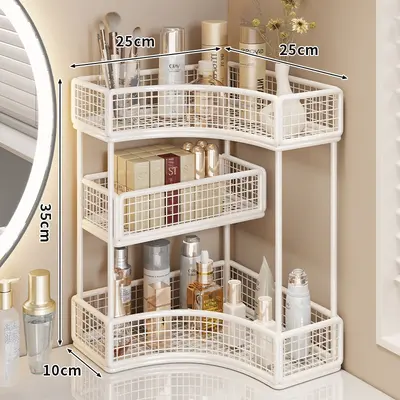Cosmetic storage rack, multi-layer bathroom organizer - 10