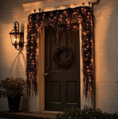 Halloween Fireplace Decor Set