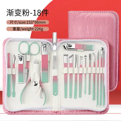 30-teiliges Edelstahl-Pediküre-Set - 10