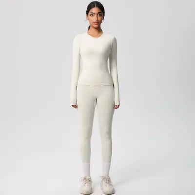 Women's Yoga Wear Set 8-Piece, Nude-Feel Tight Fit, Quick-Dry Breathable - 11