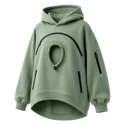 Women's Hooded Zip-Up Fleece-Lined Sweatshirt with Pocket - 8
