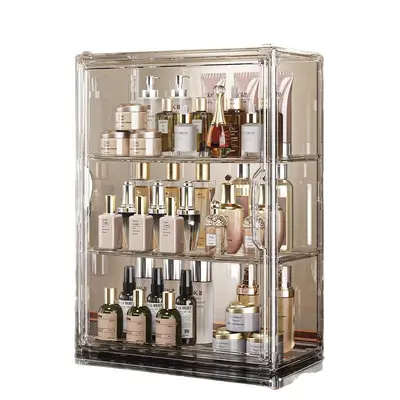 Cosmetic storage box, acrylic, dustproof, multilayer design
