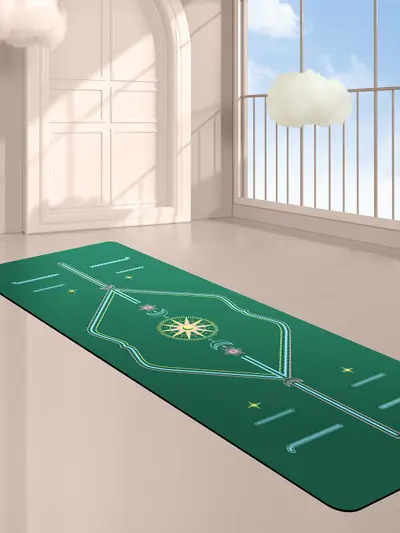 PU Rubber Yoga Mat, Natural Rubber, Anti-Slip and Wear-Resistant