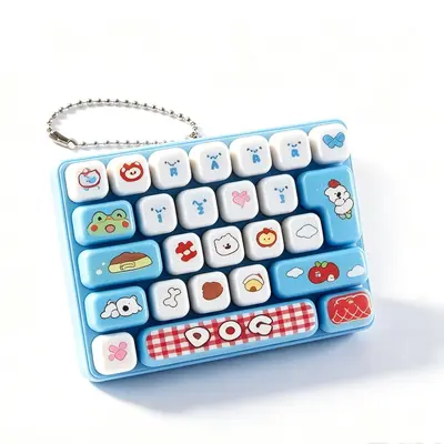26-Key Keyboard Push Fidget Toy, Keychain and Bag Charm - 13