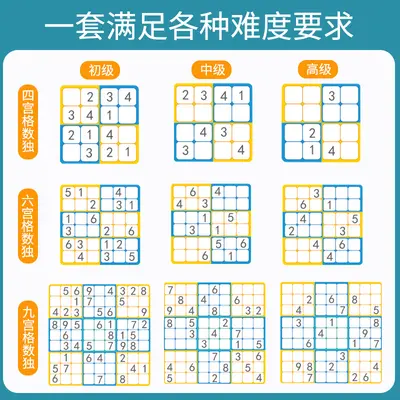 Children's Magnetic Sudoku Board, Nine-Square Grid Educational Thinking Game