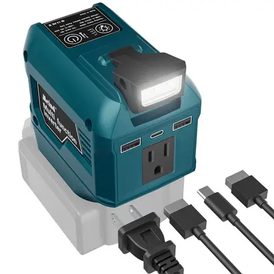 250W Araç Tipi İnvertör, Milwaukee, DeWalt, Makita 18V-20V Pil Uyumlu, 110V/220V