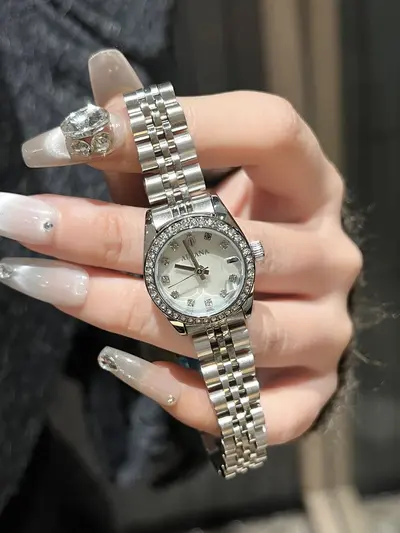 AIMANA Damenuhr mit Zirkonia, Edelstahl - 7