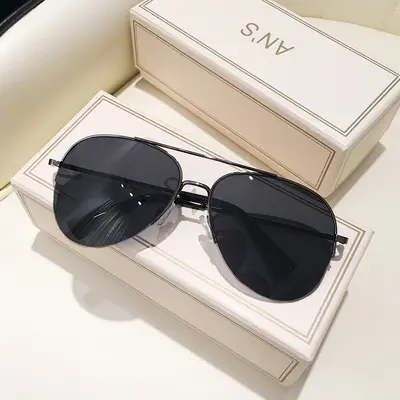 Aviator Sunglasses with Brown Mirror Lenses for Men and Women - 7
