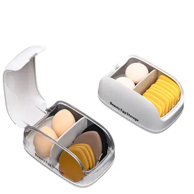 Kosmetik-Aufbewahrungsbox, transparent, mit Fächern - 6