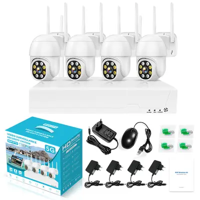 NVR-Kamerasystem, 4/8-Kanal, WiFi, mit Monitorbildschirm - 11
