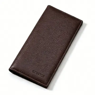 Men's Long Wallet Retro Look Soft Leather Multi-Card Slots - 6