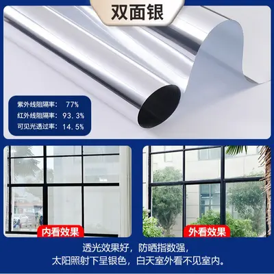 Full Blackout Window Film, Sun Protection Heat Insulation, Anti-Peep - 11