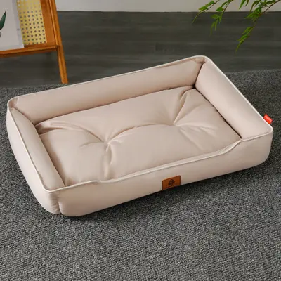 Square Dog Bed with Cooling Mat, Bite-Resistant for Medium and Large Dogs - 12