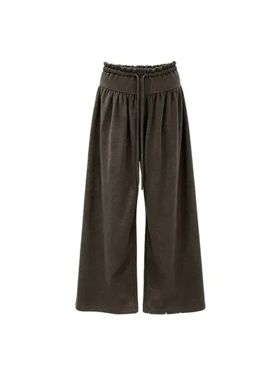 Dunkelgraue Spitzen-Culotte für Damen, fließender Stoff, für kleine Größen