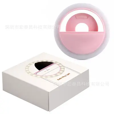 RK12 Tamamlayıcı Işık - Telefon Güzellik Selfie Tamamlayıcı Işık LED Mini Tamamlayıcı Işık Telefon Şarj Modeli 28 LED