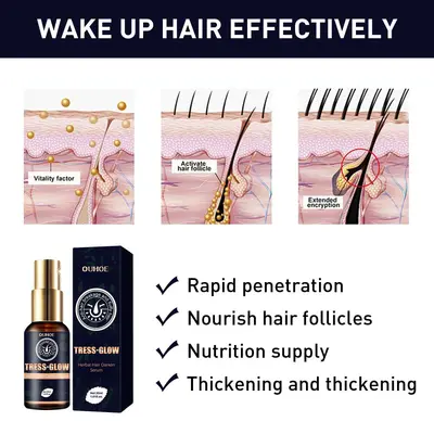 OUHOE Bitkisel Saç Serum Yağı, Parlaklık ve Yumuşaklık - 4