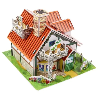 3D Yapboz Çocuklar için DIY El Yapımı Karikatür Puzzle, 3-6 Yaş Eğitici Hediye Oyuncağı