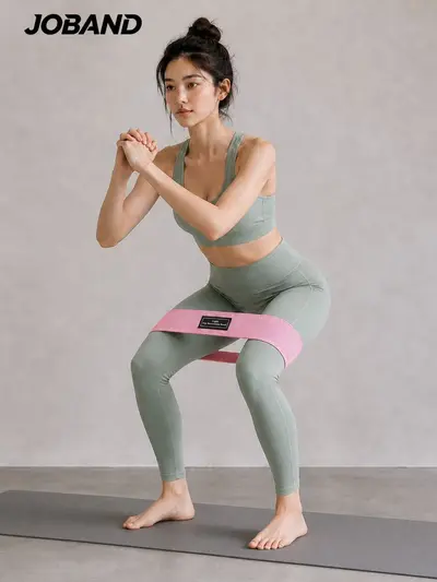 Squat-Hüftring Yoga-Widerstandsbandset mit rutschfestem elastischem Ring - 5